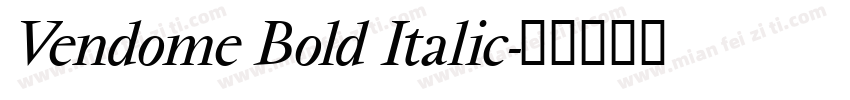 Vendome Bold Italic字体转换